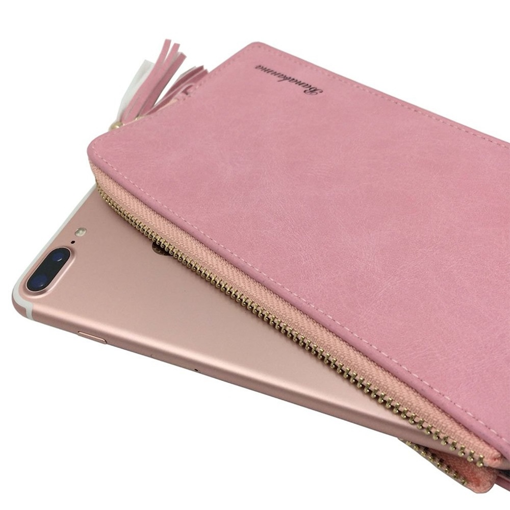 Womens RFID Bifold Phone Wallet Cards Organizer - Picture 4 of 5